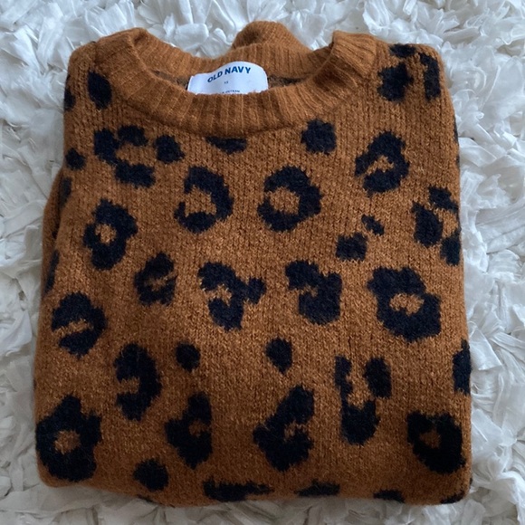 NWOT Old Navy Leopard print sweater - Picture 3 of 6